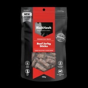 Black Hawk Dog Treats Beef Jerky Sticks 100g