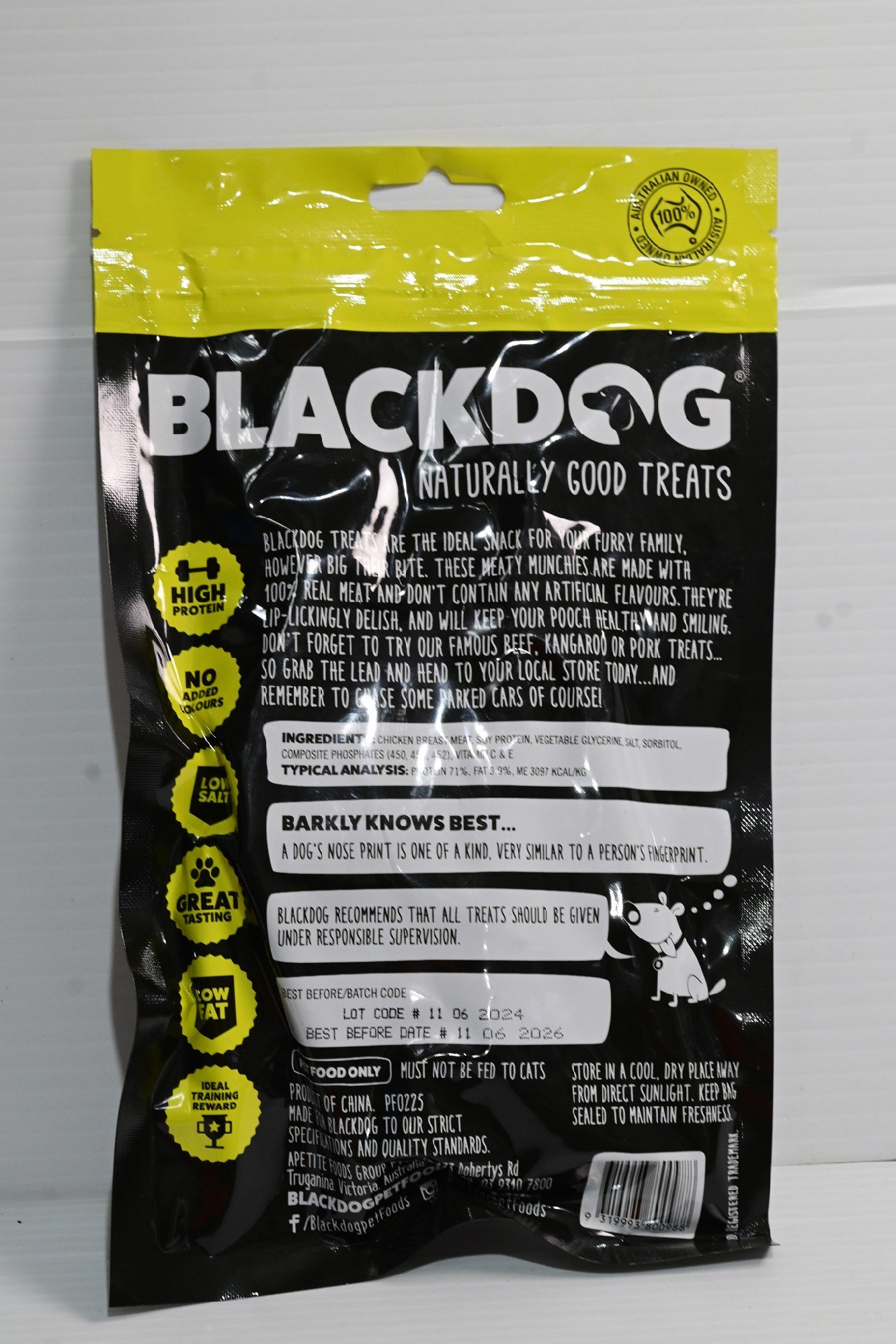 Blackdog Chicken Breast 120gm Dog Treat Blackdog Chicken Breast 120gm Dog Treat