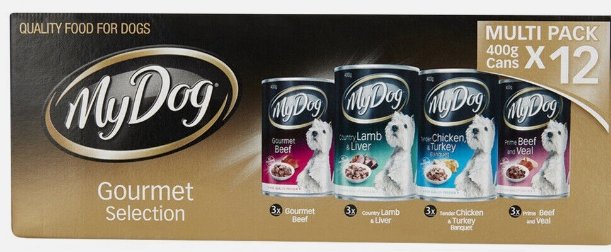 My Dog Gourmet Selection Multi Pack 400g X 12 Cans My Dog Gourmet Selection Multi Pack 400g X 12 Cans