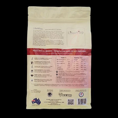 Lifewise Kangaroo With Lamb & Rice 18kg [sz:18kg]