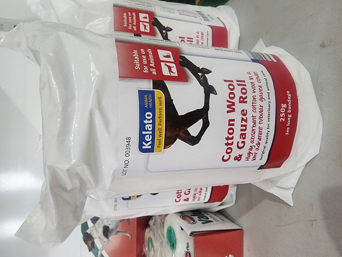 Kelato Cotton Wool & Gauze Roll 15cm X 3m 250g