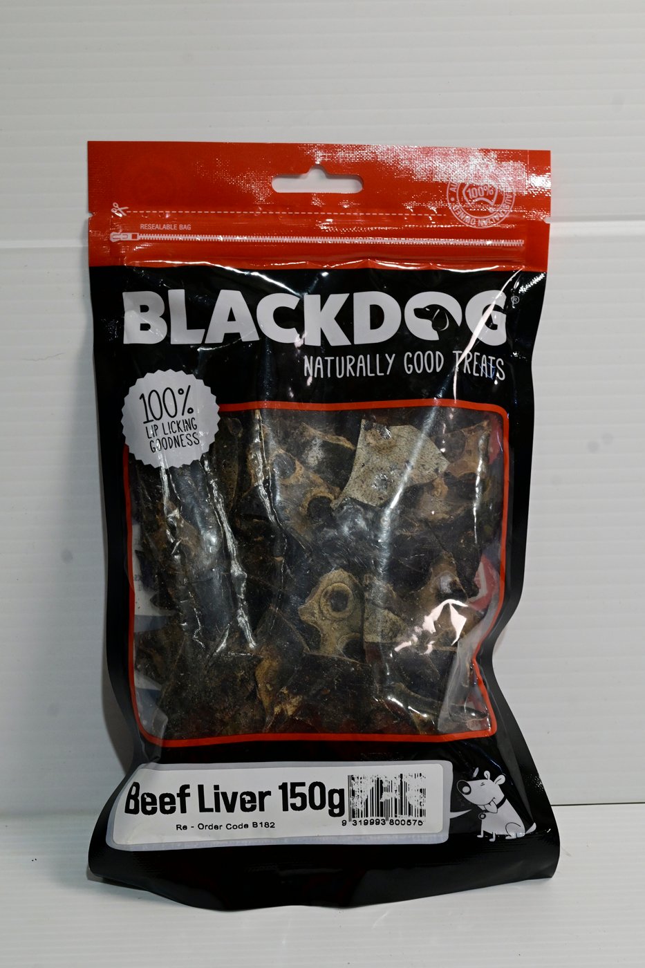 Blackdog Beef Liver 150gm Dog Treats