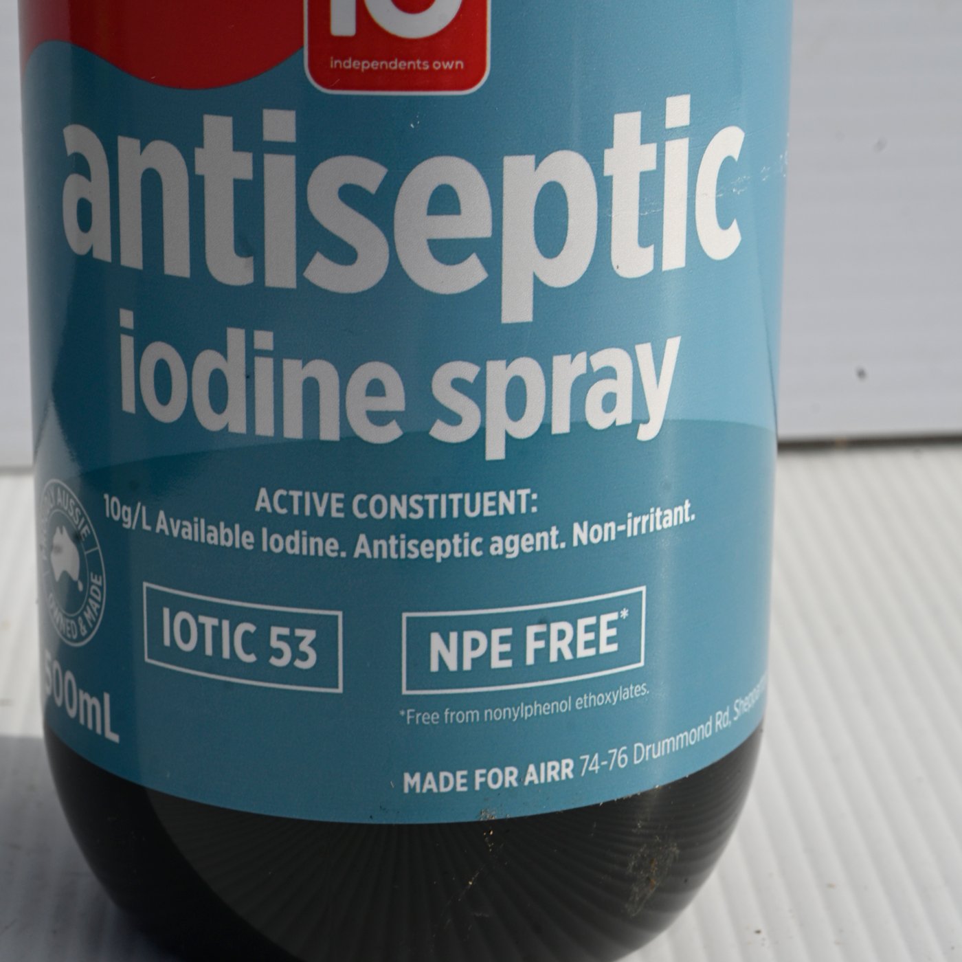 Io Antiseptic Iodine Spray 500mls