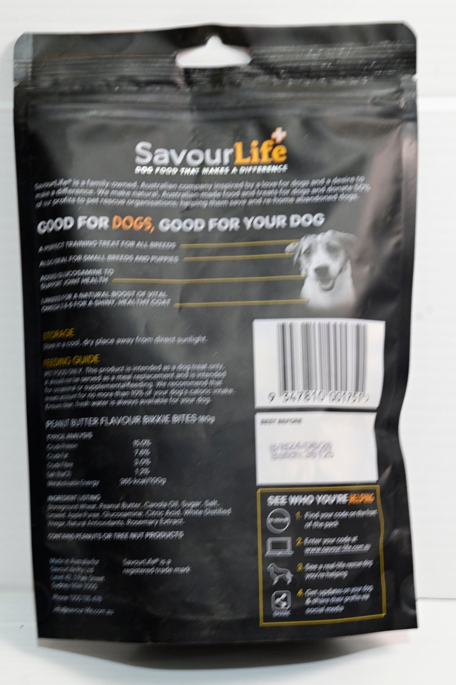 Savourlife Peanut Butter Flavour Bikkie Bites 180g Savourlife Peanut Butter Flavour Bikkie Bites 180g