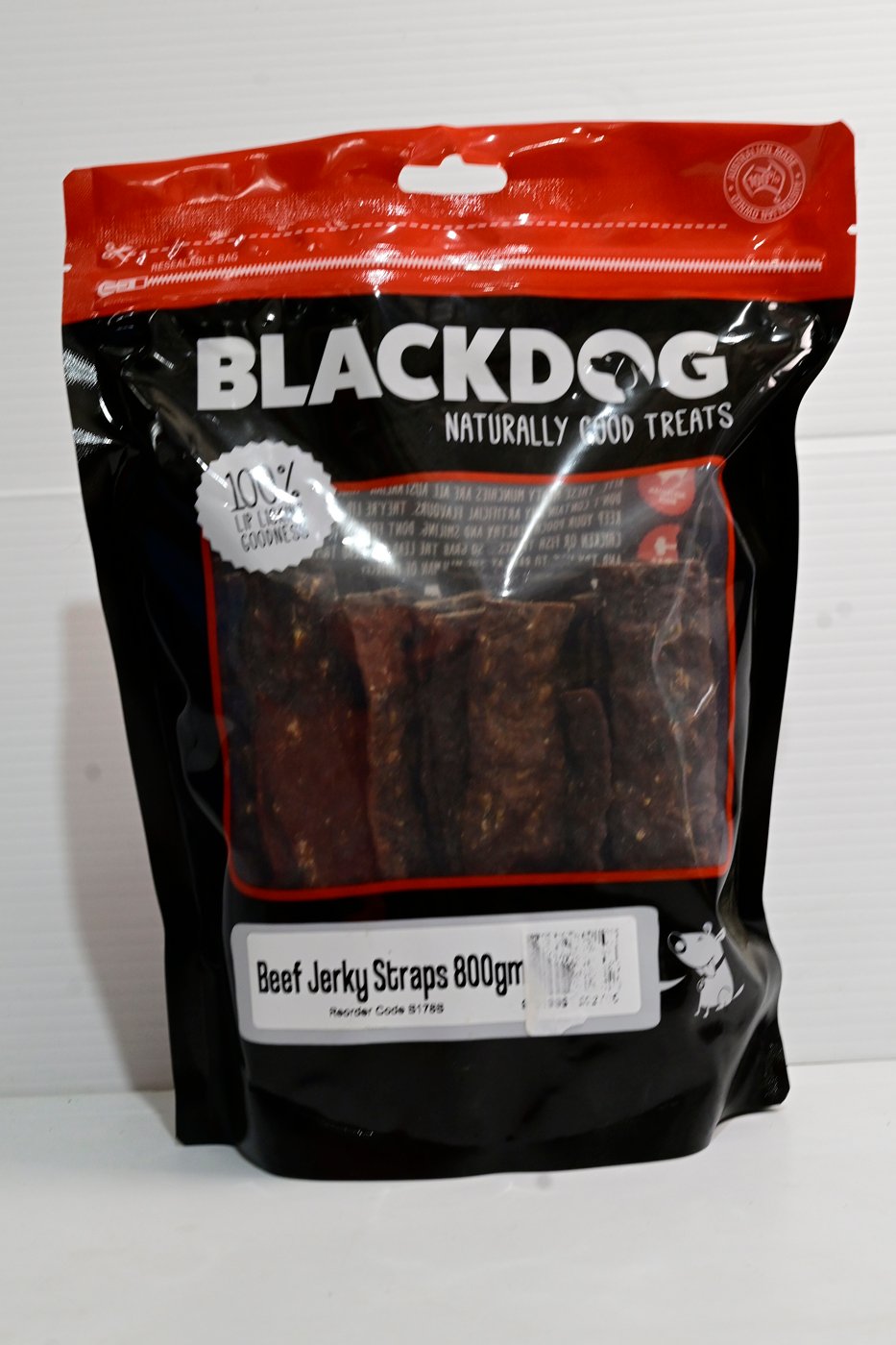 Black Dog Beef Jerky Straps 800gm
