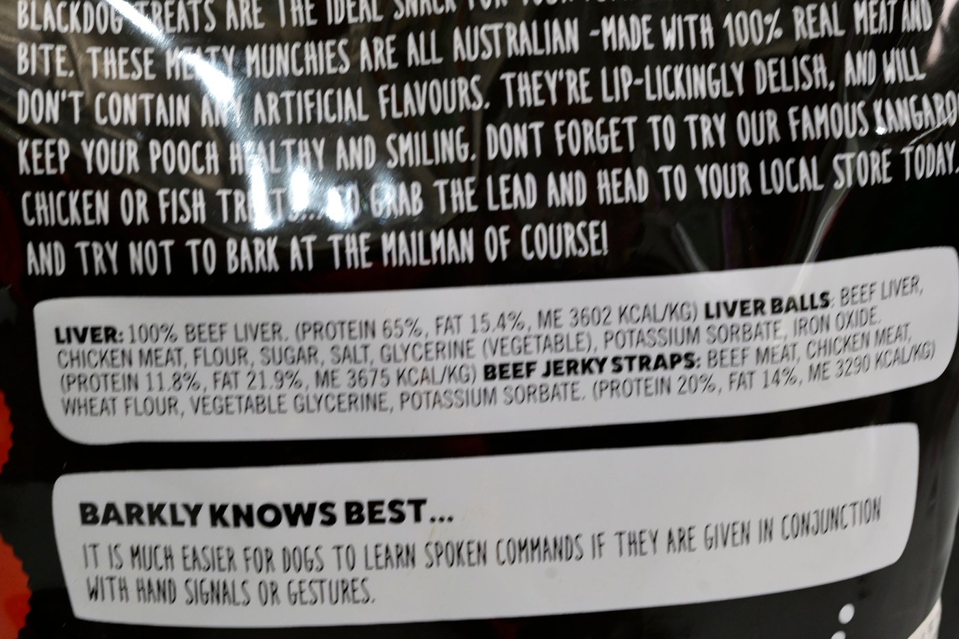 Black Dog Beef Jerky Straps 800gm