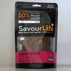 Savour Life Premium Dog Treat Strips Beef 165g